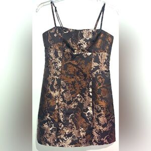 Urban Outfitters Black and Gold Mini Dress